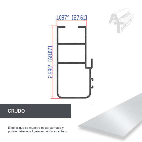 TRASLAPE VENTANA 3800