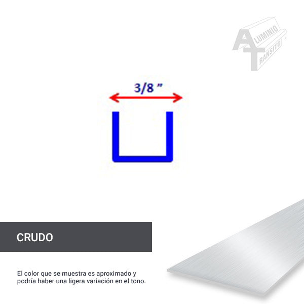 CANAL DE 3/8"  6.00 MTS (8700)