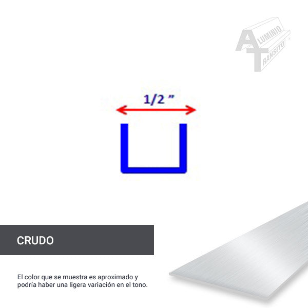 CANAL DE 1/2"  6.00 MTS (8710)