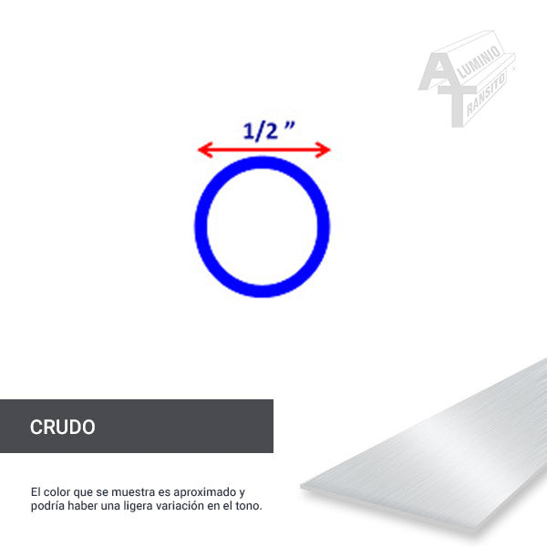 TUBO REDONDO DE 1/2" (9398)