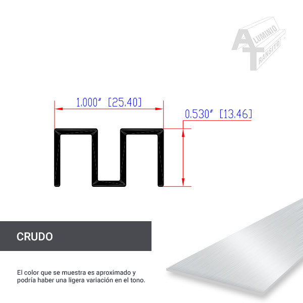 GUIA DOBLE P/VITRINA (9150)