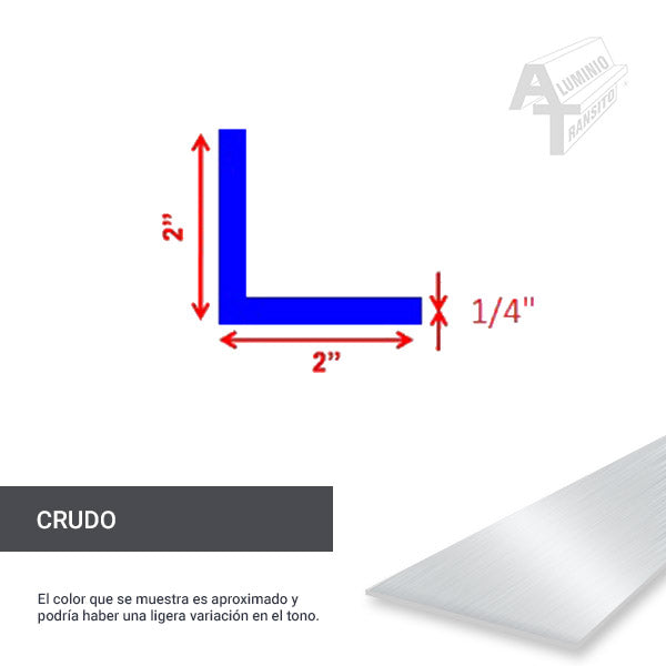 ANGULO 2 * 1/4 6.10 MTS (8652)