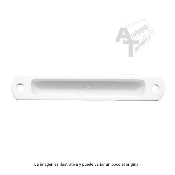 UÑERO EMPOTRADO METALICO BLANCO