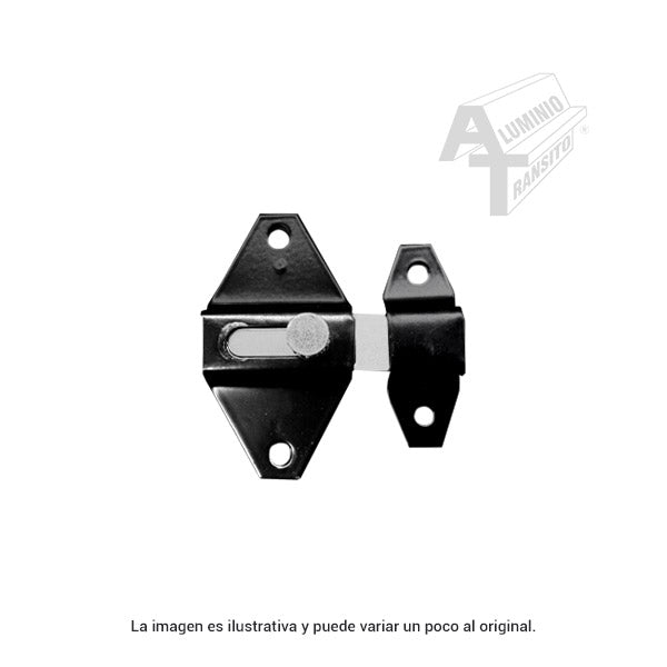 PASADOR ROMBO DE ALUMINIO NEGRO