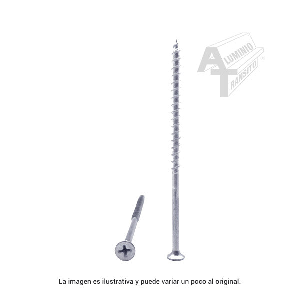 PIJA 10*4 C/PLANA GALVANIZADA