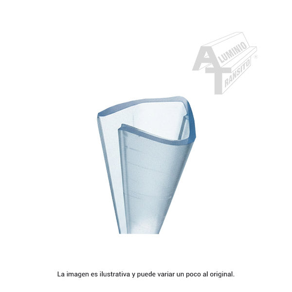 U DE 6MM CRISTAL DE 3.66 MTS