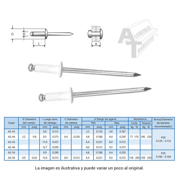 REMACHE BLANCO AS-44