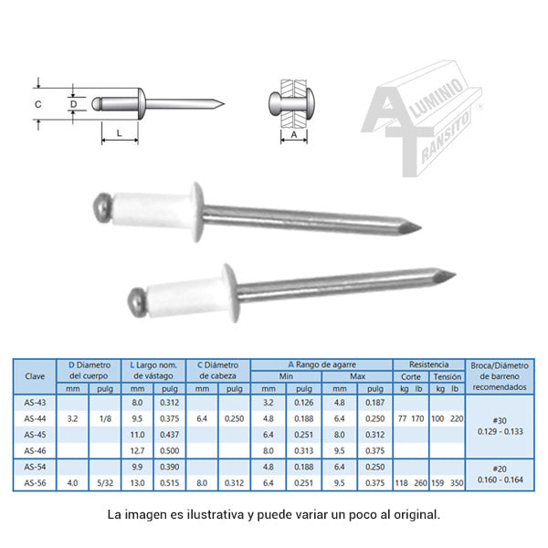 REMACHE BLANCO AS-54