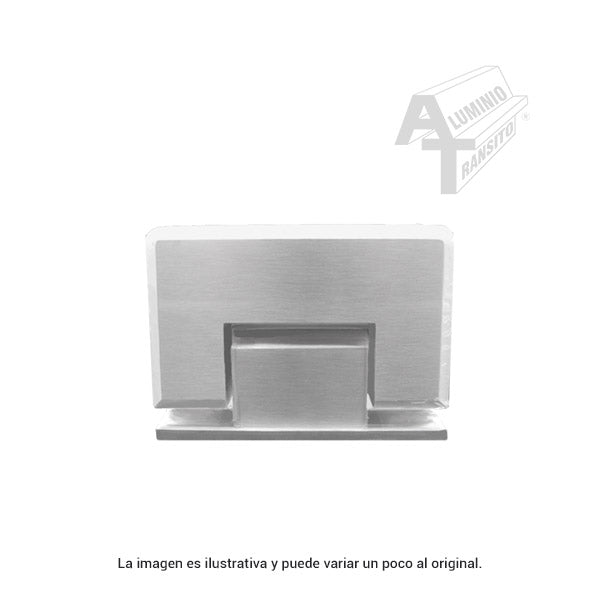 BISAGRA MURO VIDRIO DESFASADA SATIN 1033