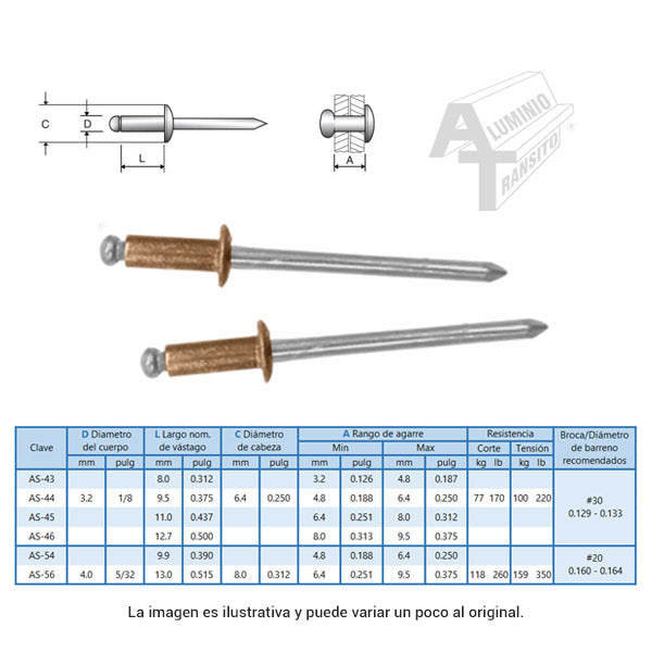 REMACHE BRONCE  AS-44