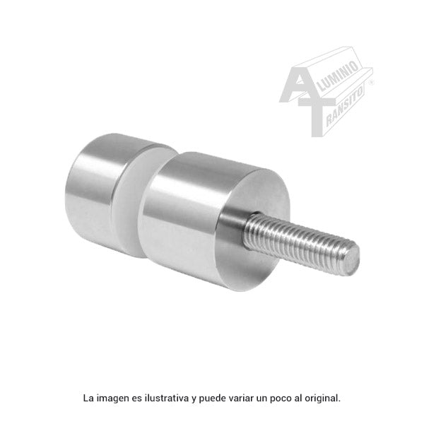 CONECTOR CORTO MURO VIDRIO SATIN