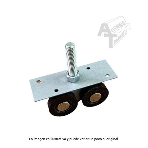 CARRET. 4 BALEROS PARA RIEL PESADO