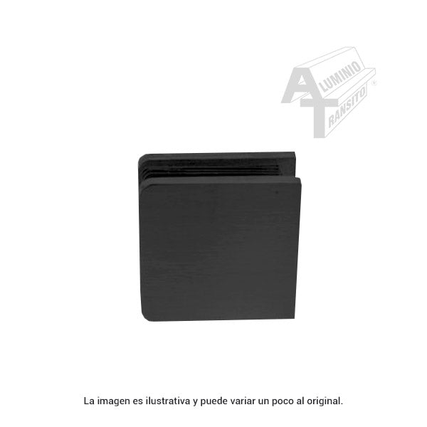 CLIP CUADRADO 2 ACERO INOX NEGRO