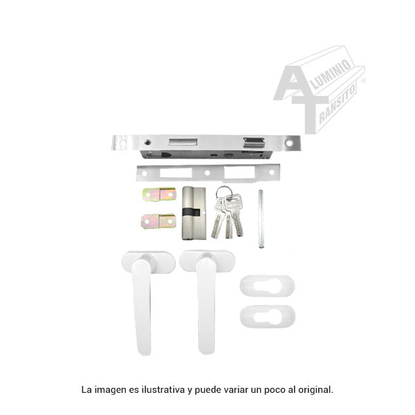 CHAPA DOBLE MANIJA TIPO EUROPEA BLANCO