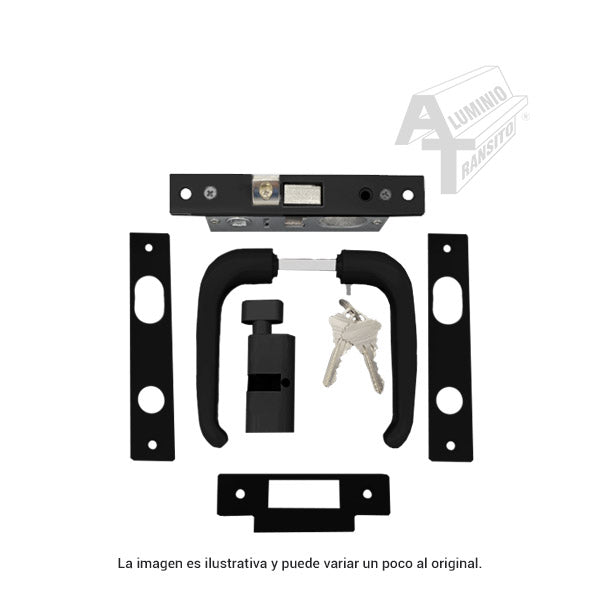 CHAPA LLAVE MARIPOSA C/MANIJA NEGRO