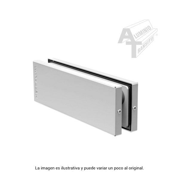 HERRAJE SUP. P/PUERTA VIDRIO TEMP SATIN