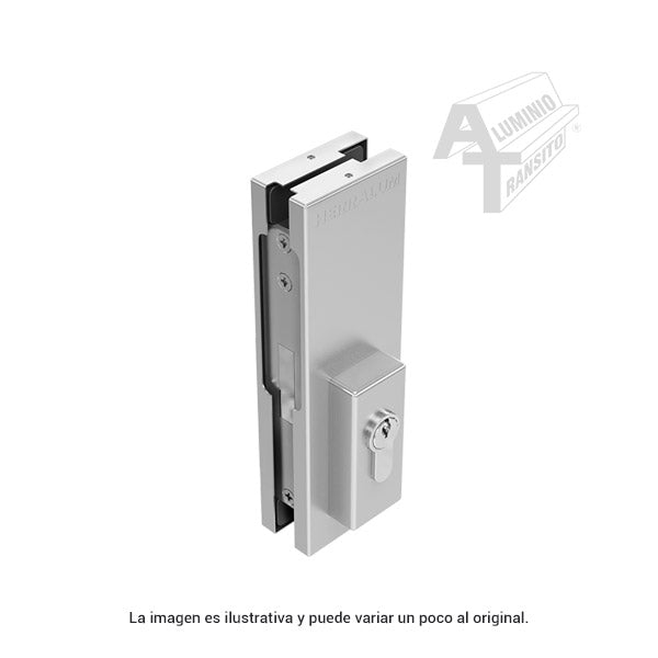CHAPA WEIDER P/PUERTA VIDRIO TEMP SATIN