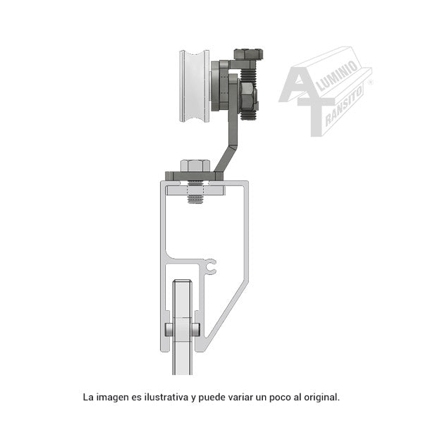 PERFIL ZERCORECTO C/TAPA CENTRAL 5MT