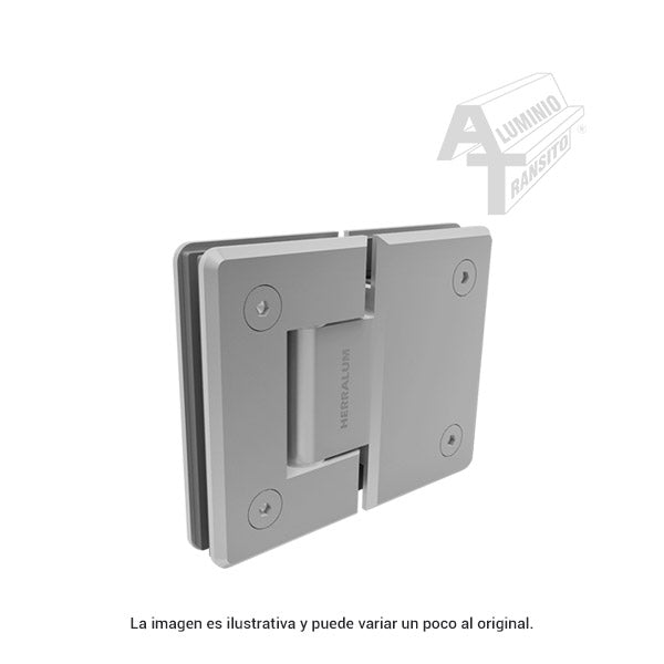 BISAGRA VIDRIO/VIDRIO DE 180º SATIN