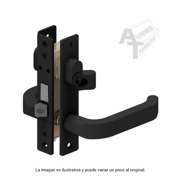 CHAPA P/PUERTA DOBLE MANIJA IMPERIAL NEG