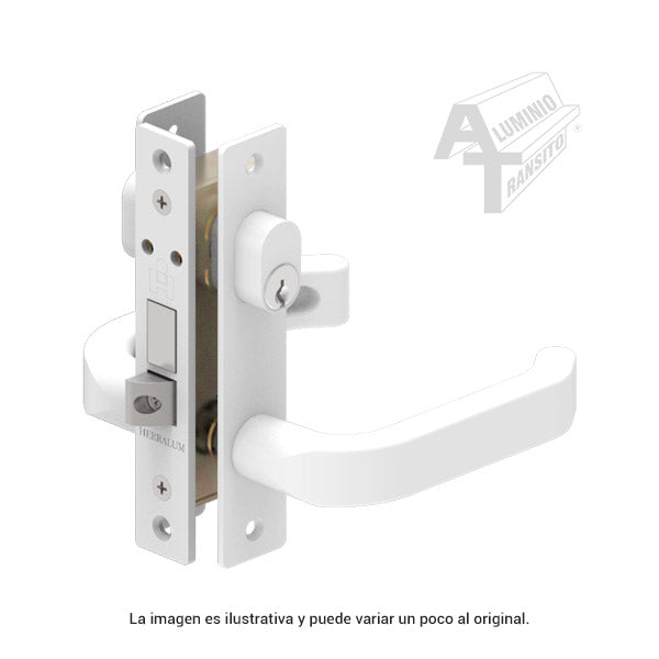 CHAPA P/PUERTA DOBLE MANIJA IMPERIAL BCO