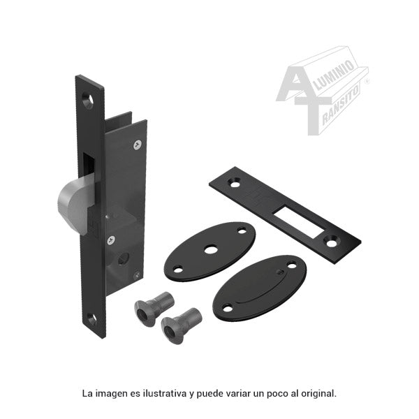 CHAPA GANCHO LINEA 3" TETRA  NEGRO