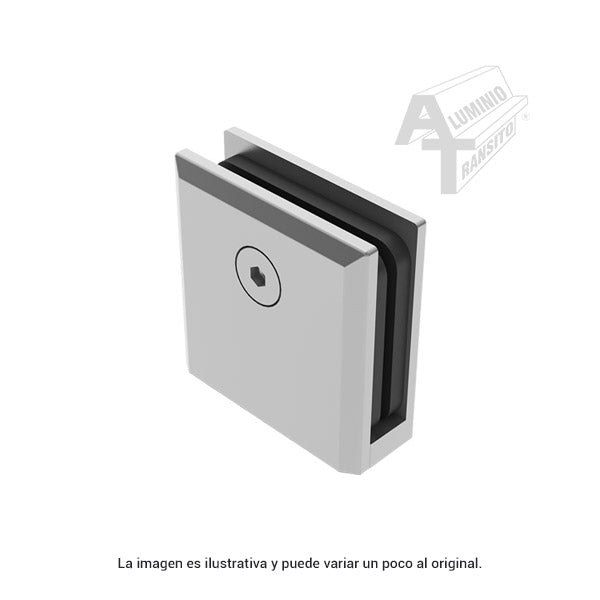 CONECTOR 2" P/FIJOS D/VIDRIO TEMP SATIN