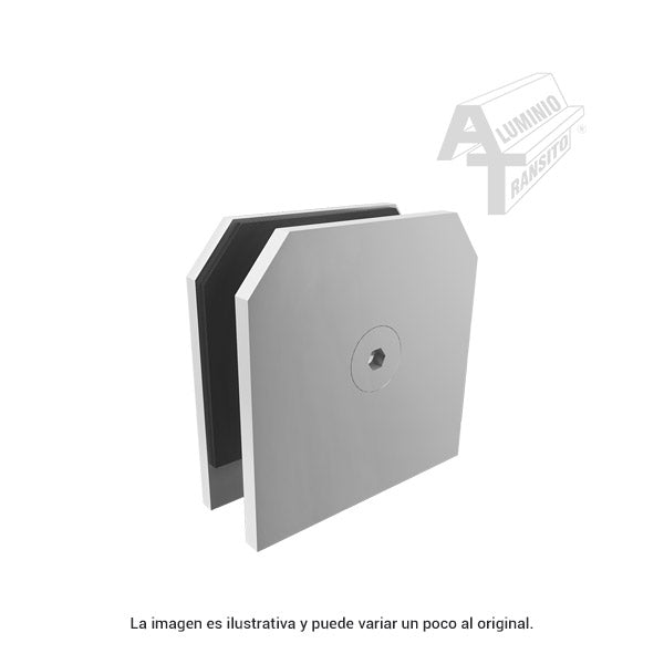 CONECTOR DE LATON FIJACION CENTRAL SATIN