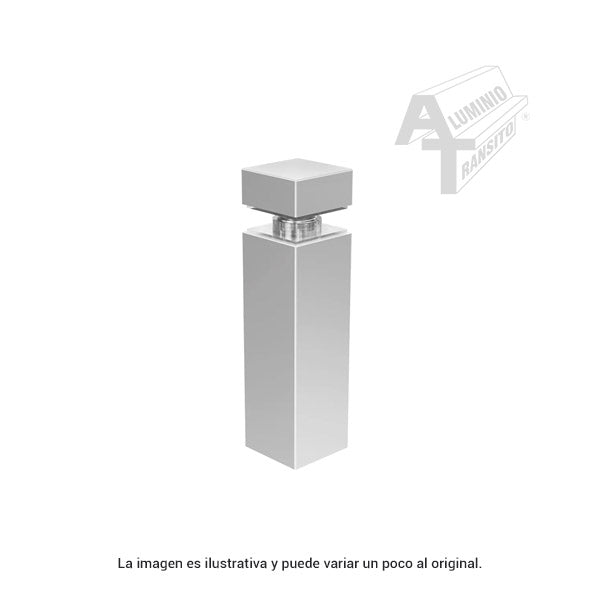 CONECTRO CUADRADO P/VIDRIO 20*60MM