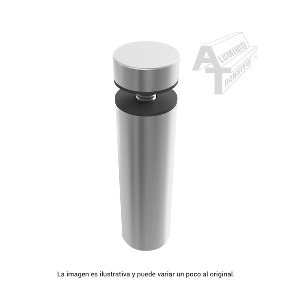HERRAJE VIDRIO-MURO 19 X 60 MM SATINADO
