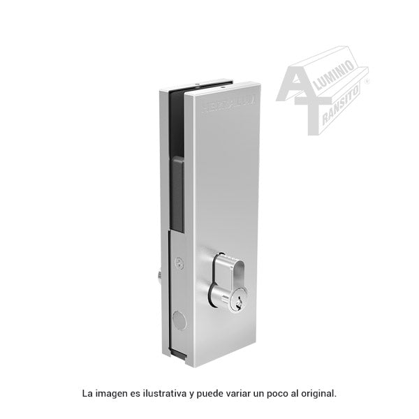 CHAPA P/VIDRIO TEMPLADO SENCILLA SATIN