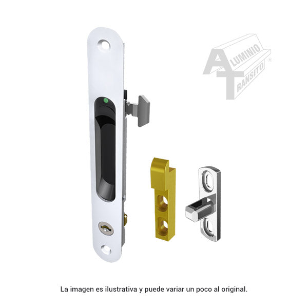 JALADERA 3" BLANCA C/LLAVE HERRALUM