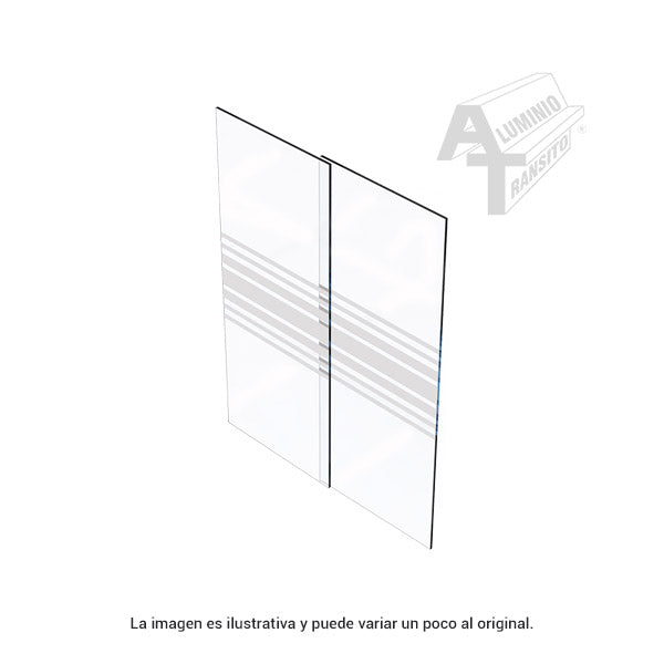 CRISTAL TEM. 6MM P/CANCEL BAÑO 1.78*0.65