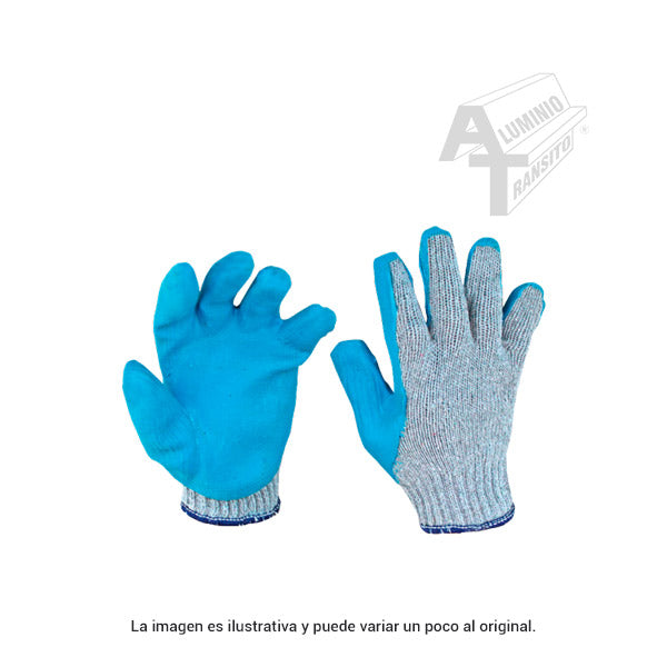 GUANTE ALGODON PALMA Y PULGAR DE LATEX