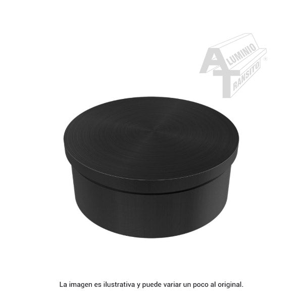 TAPA PLANA 50.8MM AC INOX 304 NEGRO