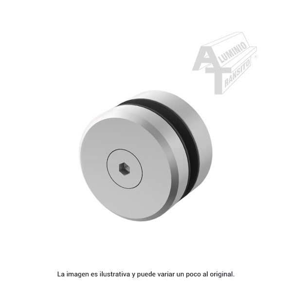 BOTON CIEGO ACERO INOX P/VIDRIO TEMP S