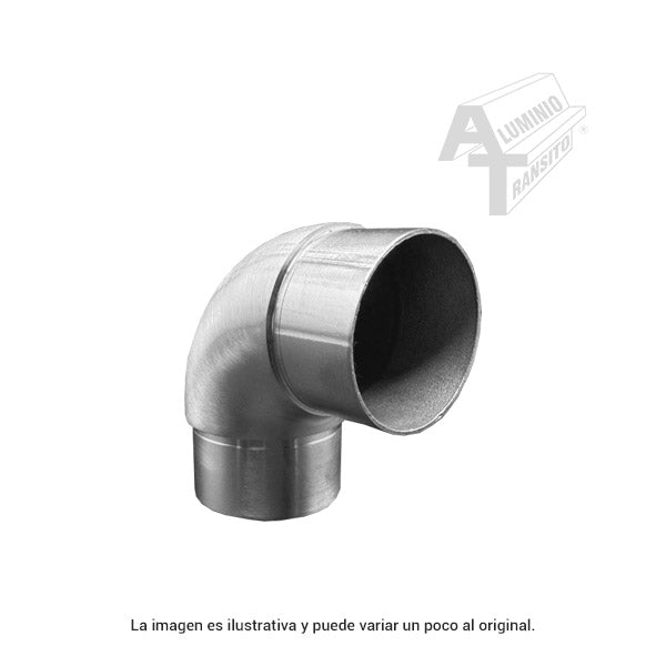 CONECTOR TUBO A TUBO ACERO INOX SATIN