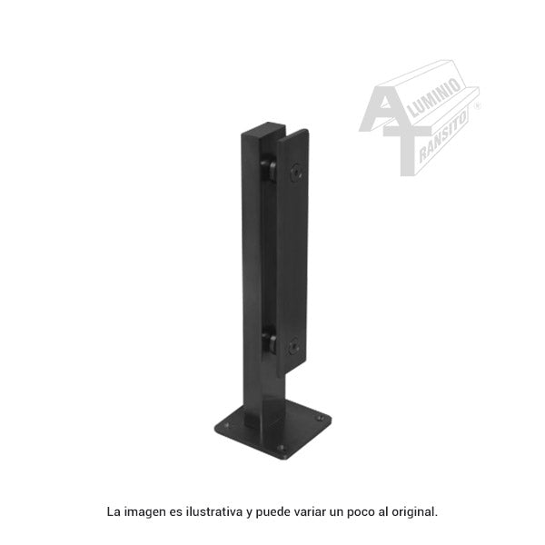 MINIPOSTE RECTANGULAR 35 CM NEGRO