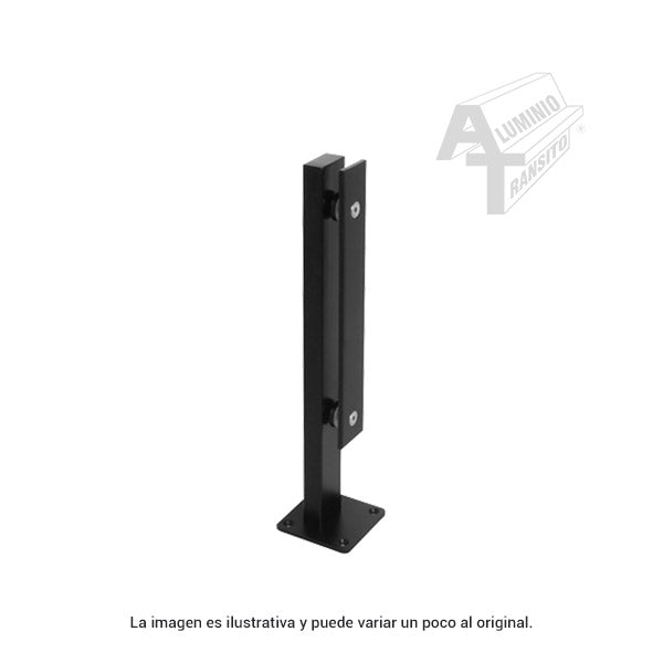 MINIPOSTE RECTANGULAR 45 CM NEGRO
