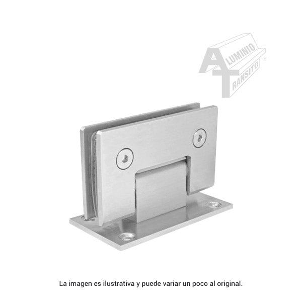 BISAGRA MURO A CRISTAL CENTRADA SATIN